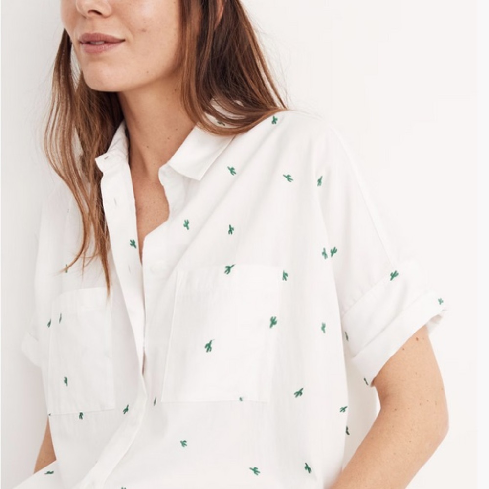 MADEWELL Embroidered Cactus Courier Shirt
Gently used. Great condition. Size M